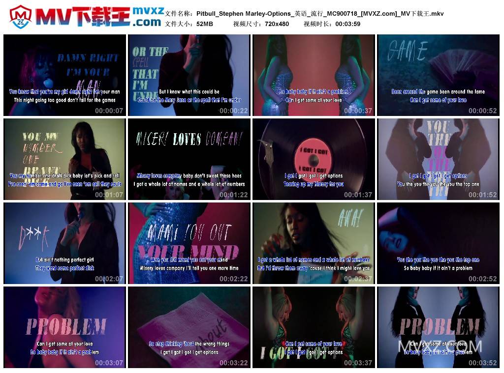 Pitbull_Stephen Marley-Options_英语_流行_MC900718